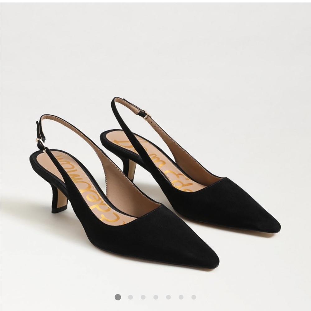 Brand new in box Sam Edelman Bianka Slingback Pump Size 7.5 in black suede.